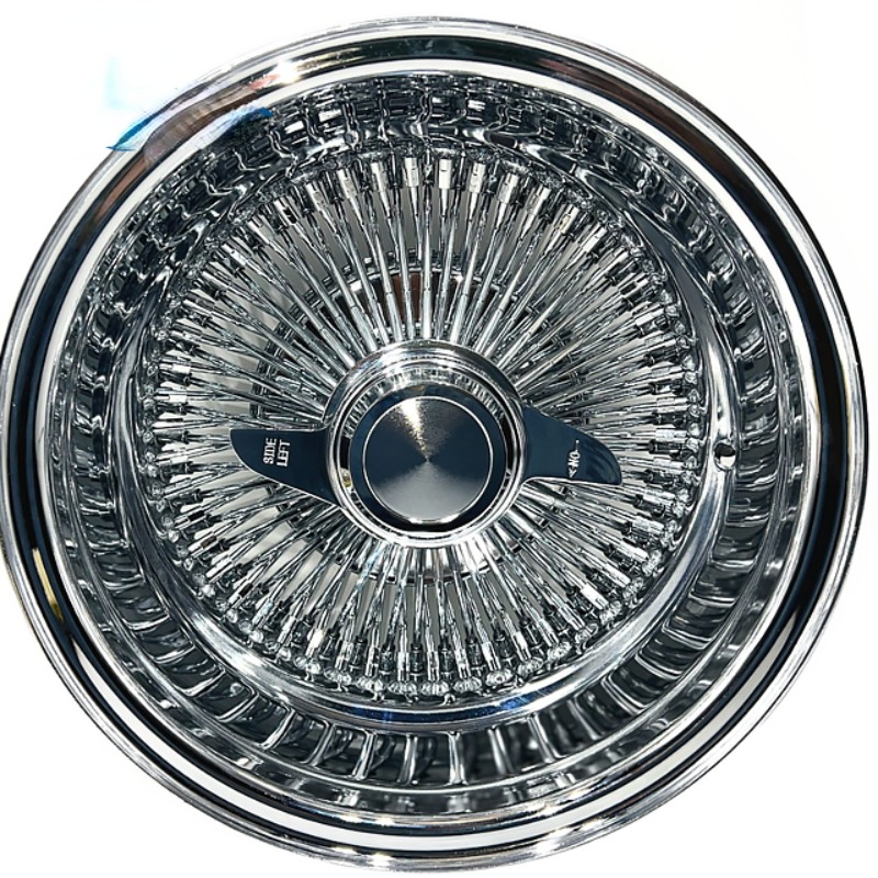 Lowrider 13x7, обратный ход 100, прямые кружевные спицы, хромированный обод колеса, кованое колесо, колесо Zenith Wire