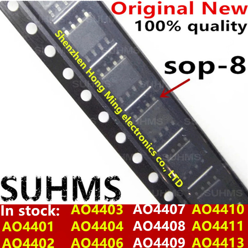 (10 stuk) 100% Nieuwe AO4401 AO4402 AO4403 AO4404 AO4406 AO4407 AO4408 AO4409 AO4410 AO4411 AO4413 sop8
