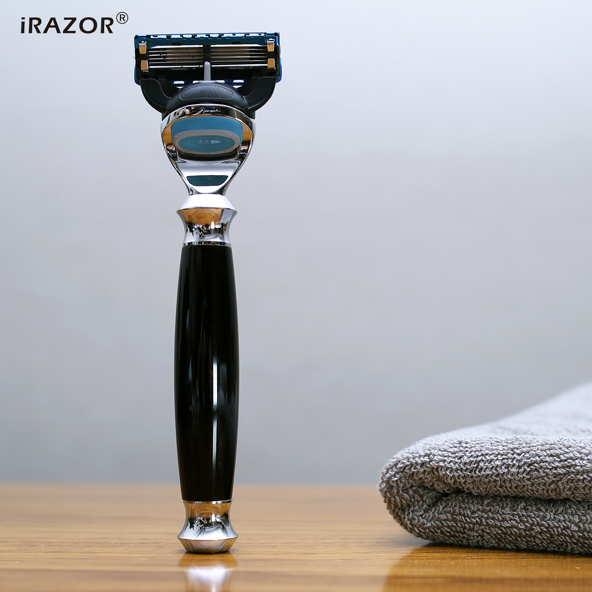 iRAZOR Wysokiej jakości 5-warstwowa maszynka do golenia Fusion Razor dla mężczyzn Klasyczna golarka do twarzy i brody Prezent urodzinowy