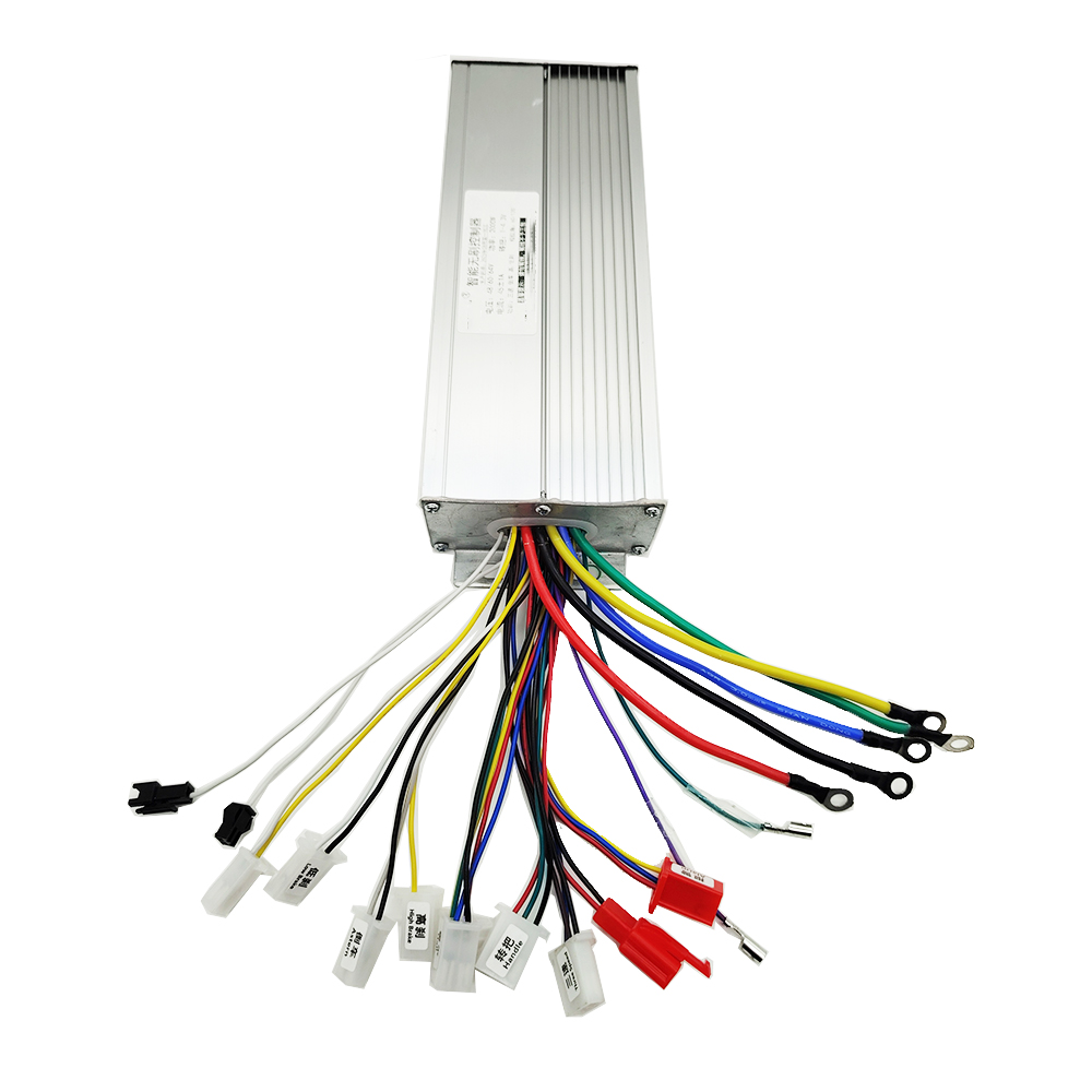 Controlador sin Escobillas de Onda Cuadrada de 48V/60V/64V 2000W 18mos 45A para Bicicleta Eléctrica/Triciclo/Scooter Eléctrico/Motor BLDC