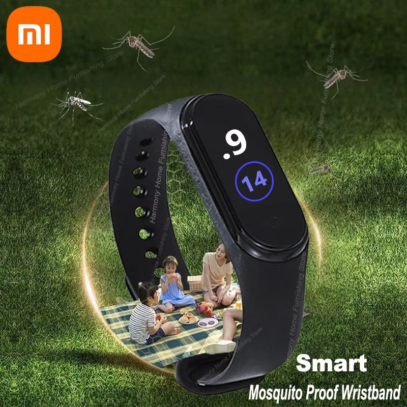 Ультразвуковой высокотехнологичный отпугиватель комаров Xiaomi, браслет для дома и улицы, браслет против укуса комаров, новый браслет