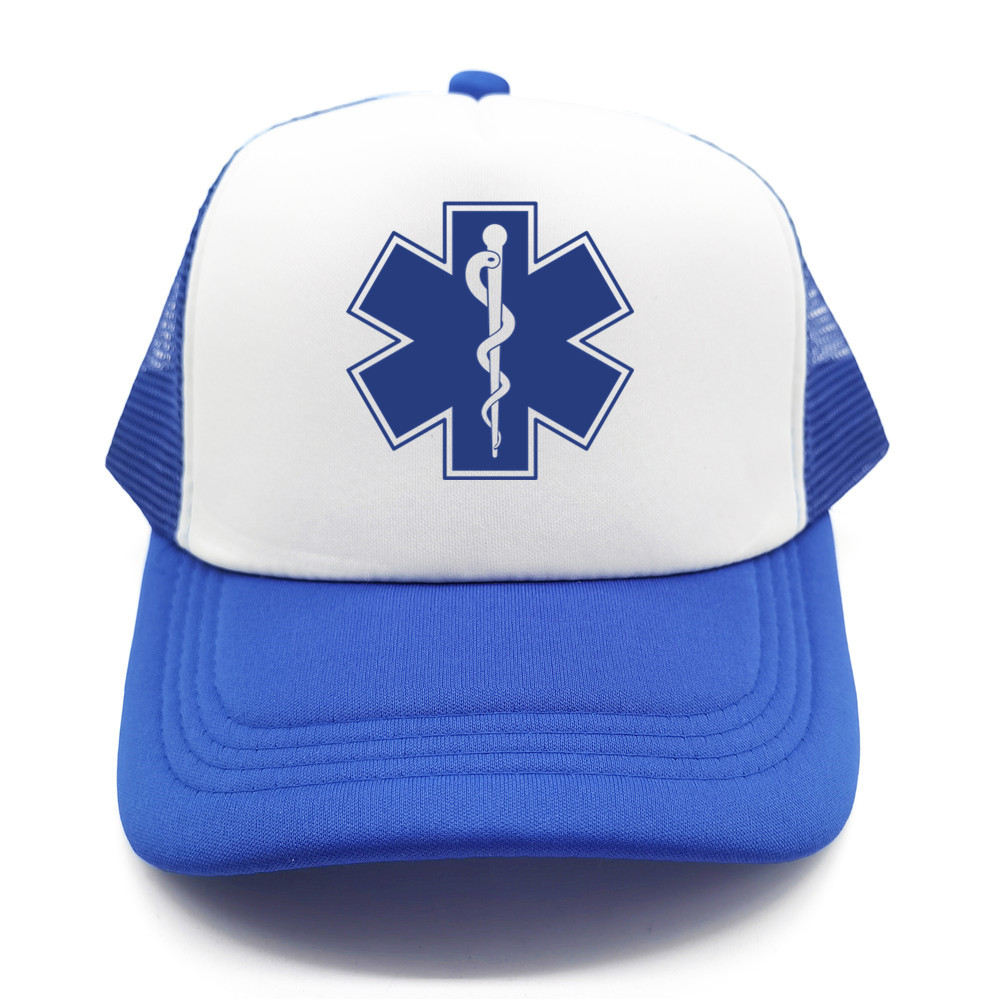 Medic Ems Emt Paramedic Trucker Cap Men Funny Hat berretto da Baseball Unisex Mesh Net Caps MZ-177
