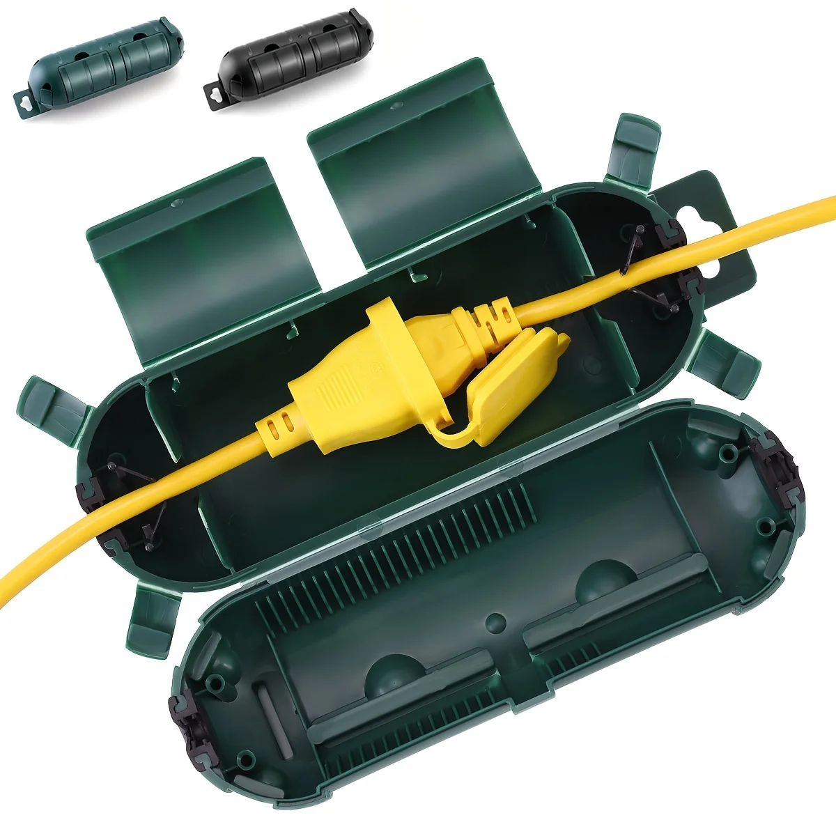 Outdoor Extension Cord Safety Cover with Waterproof Seal, Weatherproof Electrical Connection Box to Protect Outdoor Outlet