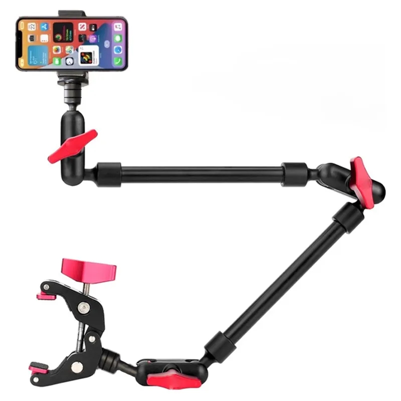 Magic Braço com Suporte Super Clip para Smartphone, Câmera de Ação Filmadora, Clamp Mount, Tablet Webcam, Studio Kit Set