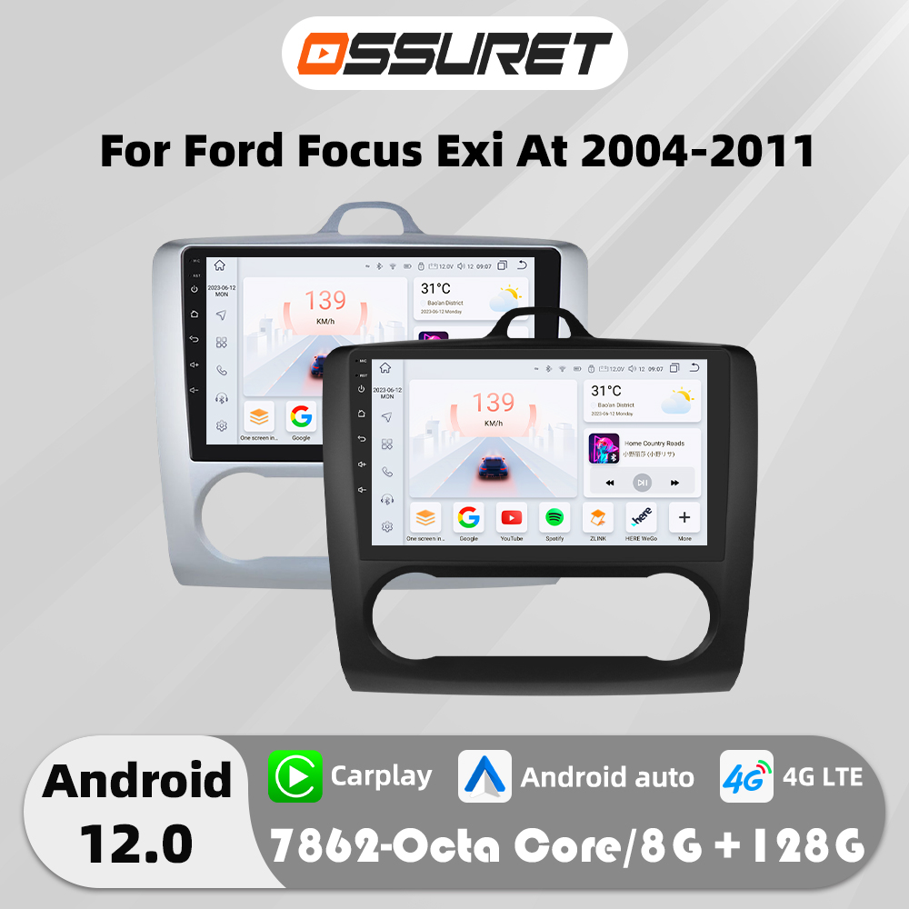 7862 DSP Carplay Android Autoradio para Ford Focus EXI AT 2004-2011 reproductor de vídeo Multimedia GPS navi estéreo 4G WIFI pantalla de Audio