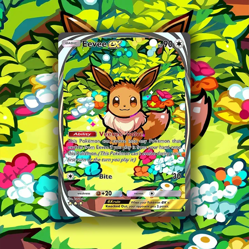 ポケットホロフォイルカード ポケモンTCG DIY PTCG 自作モンスターシングル アニメ周辺グッズ ゲームコレクション アニメカード