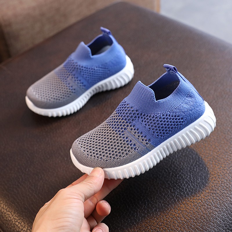 Crianças tênis de corrida meninos crianças sapatos malha respirável anti-deslizamento caminhada retalhos tenis criança sola macia meninas sapatos