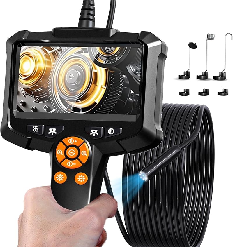 Kamera endoskopowa z ekranem IPS HD 4,3 cala Kamera boroskopowa HD1080P z 8 diodami LED Wodoodporna kamera inspekcyjna IP67 do samochodu