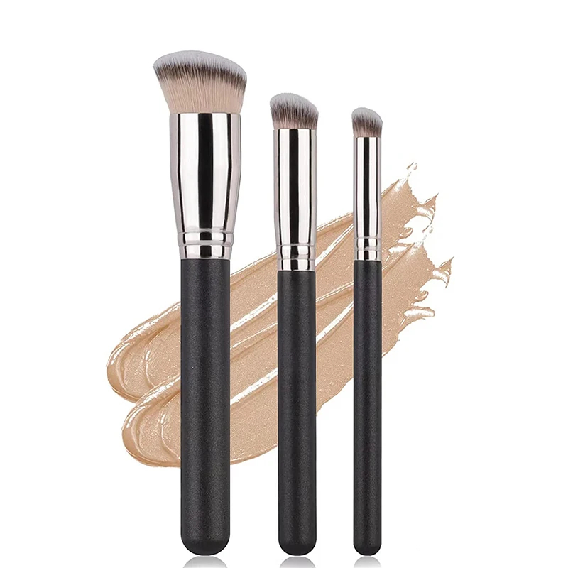 Foundation Concealer Brush Premium Contour Blusher Brushes Vlekkeloos onder de ogen Dichte gezichtsmake-upborstel voor het mengen