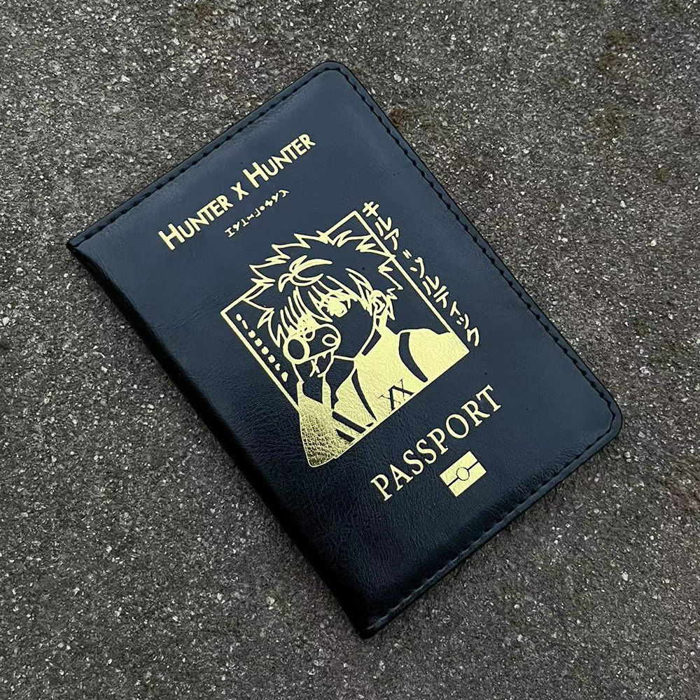 Funda para pasaporte Hunter X Hunter, soporte para pasaporte de viaje de Anime, soporte para envío directo