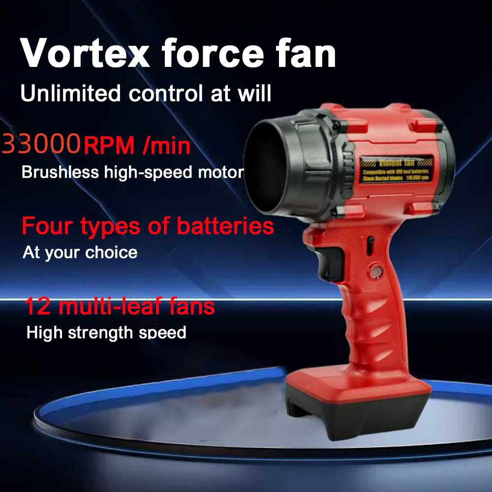 F018 เครื่องเป่าลมที่มีประสิทธิภาพสําหรับ Milwaukee Electric Turbo Jet Blowers รุนแรงรถ Blower พัดลม Jet Gun F017 F019 สําหรับ Dewalt/Makita 21V