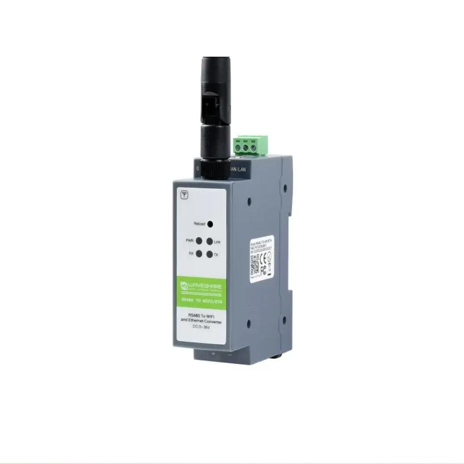 RS485 naar WIFI Ethernet-module Modbus MQTT Gateway seriële server op rail gemonteerd