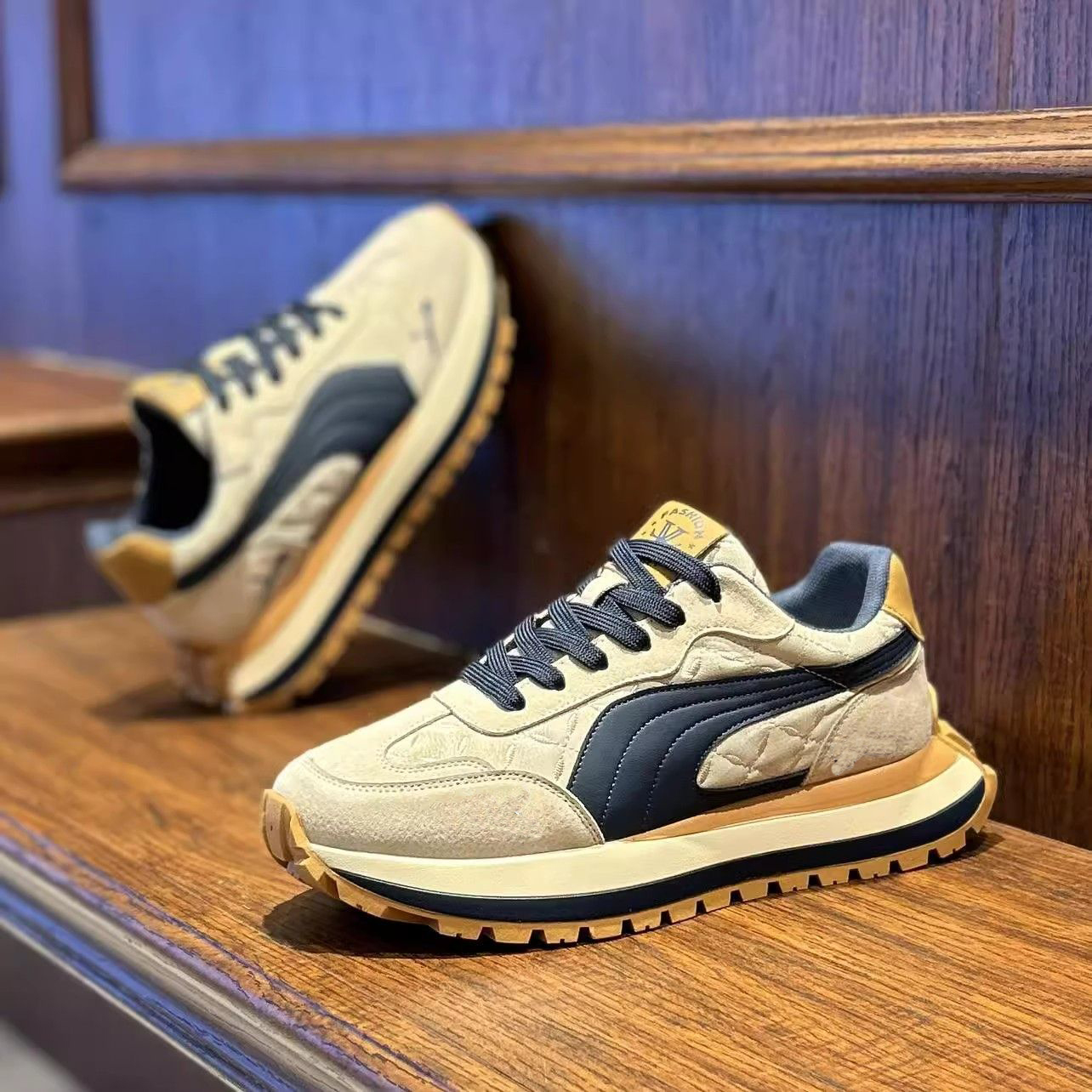 Casual sportschoenen voor heren, zomer, dikke zolen, antislip, comfortabel, outdoor, modieuze boardschoenen, zacht