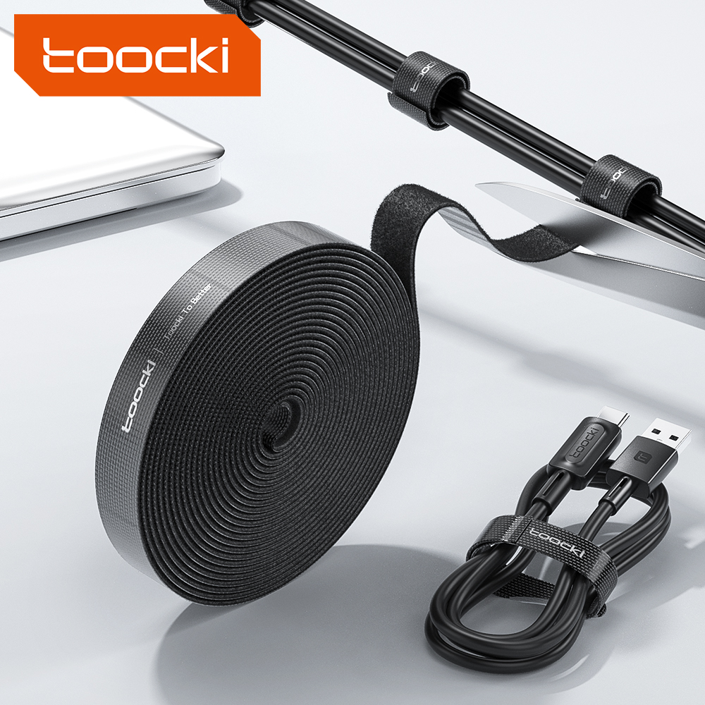 Toocki organizador de cables, enrollador de cables USB, Protector de gestión de cables, auriculares, bridas para cables de ratón, accesorio de teléfono para iPhone y Samsung