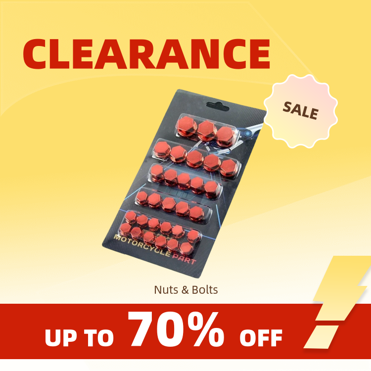 Clearance_30 個オートバイネジ装飾カバーメッキキャップ車スクーター用電気色のナットカバーオートバイアクセス
