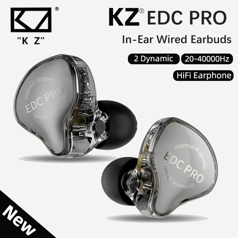 Neue KZ EDC Pro Headset Dynamische In-Ear-Monitor HiFi Wired Kopfhörer Bass Stereo Spiel Musik Ohrhörer Sport Noise Reduction ohrhörer