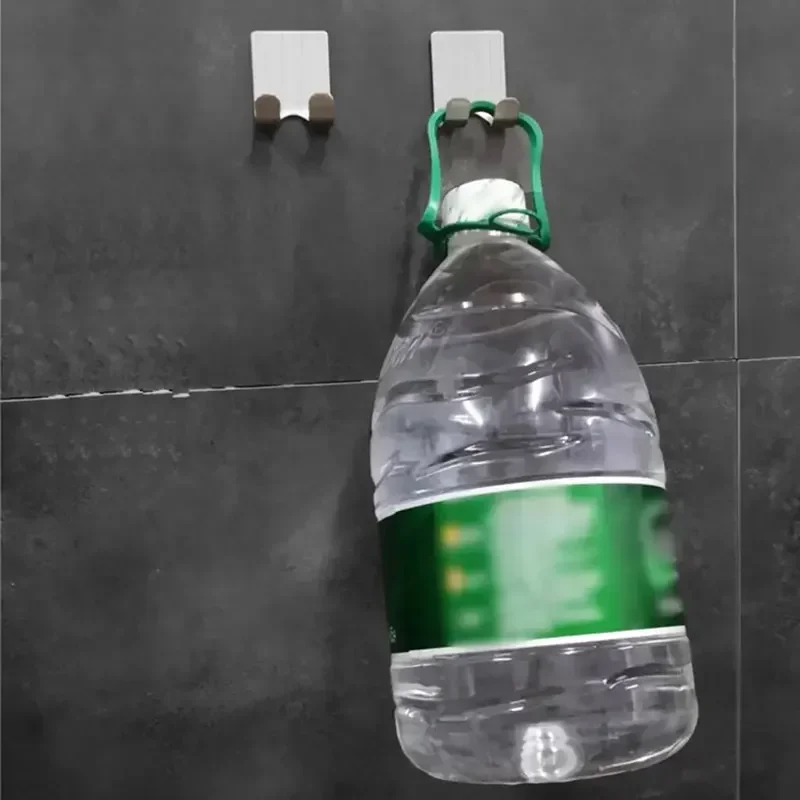 Suporte de barbear de aço inoxidável, 2 peças, rack de armazenamento de barbeador de banheiro e organizador de gancho
