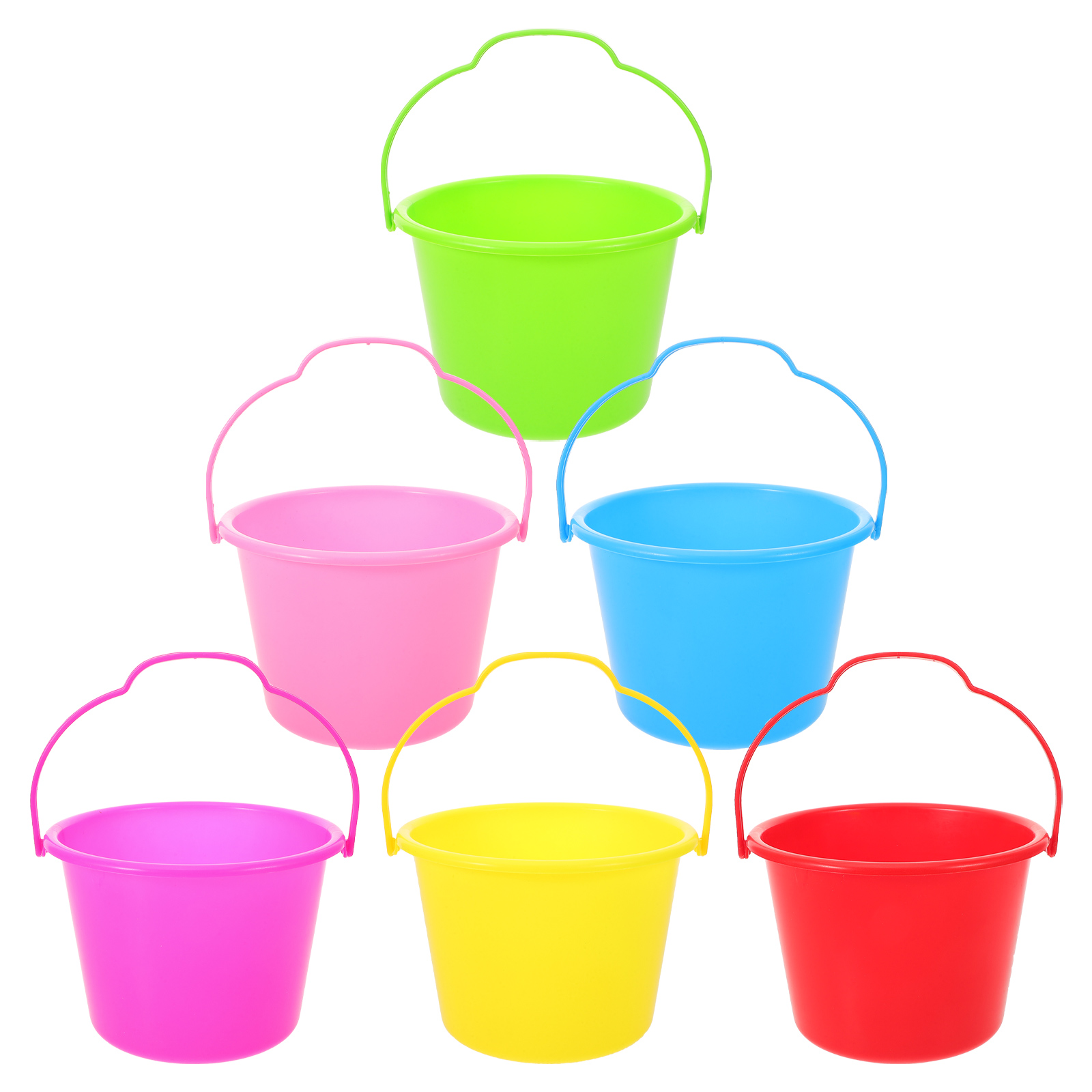 Cubo de playa para niños, cubos a granel para niños, cubos de excavación de verano y Mini juguetes de arena de agua, herramienta multiusos, 6 uds.