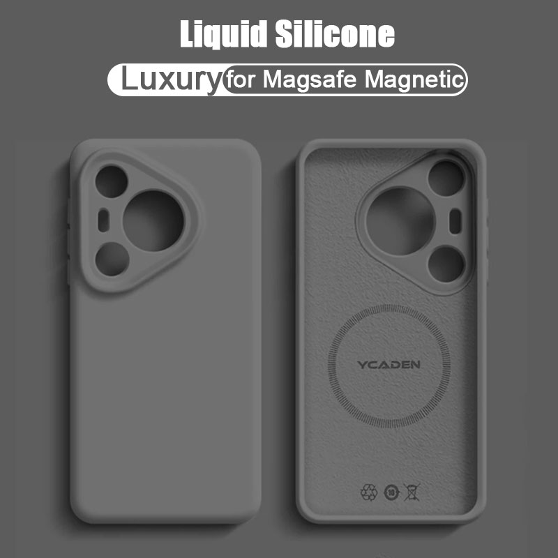 Luxe Vloeibare Siliconen Magnetische Case voor HUAWEI Pura 80 Ultra 80Pro Plus Magsafe Matte Zachte Schokbestendige Bumper Cover Cases