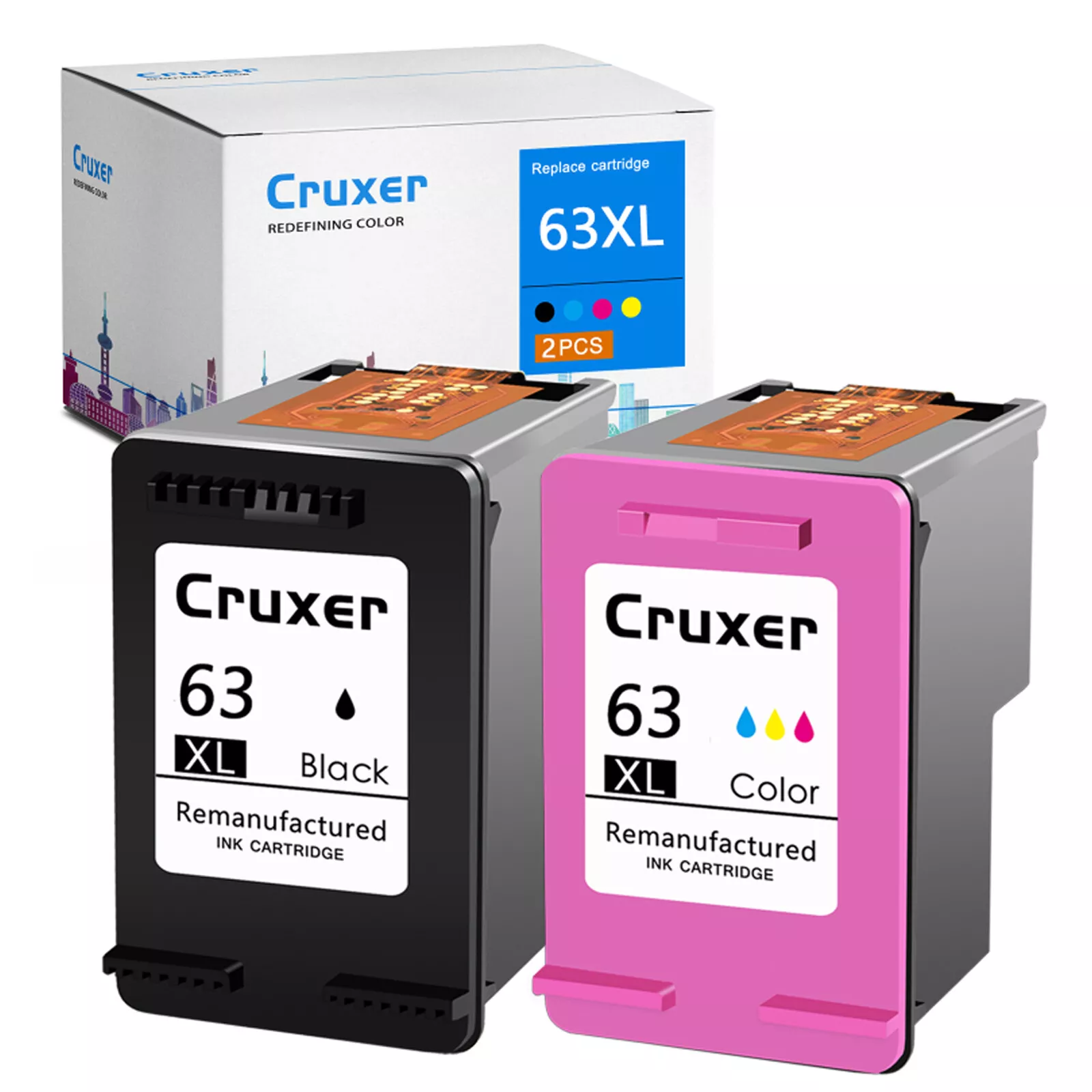 63XL Tinte Schwarz / Dreifarbig kompatibel für HP 63 63XL DeskJet 1110 1111 1112 ENVY 4510 4520