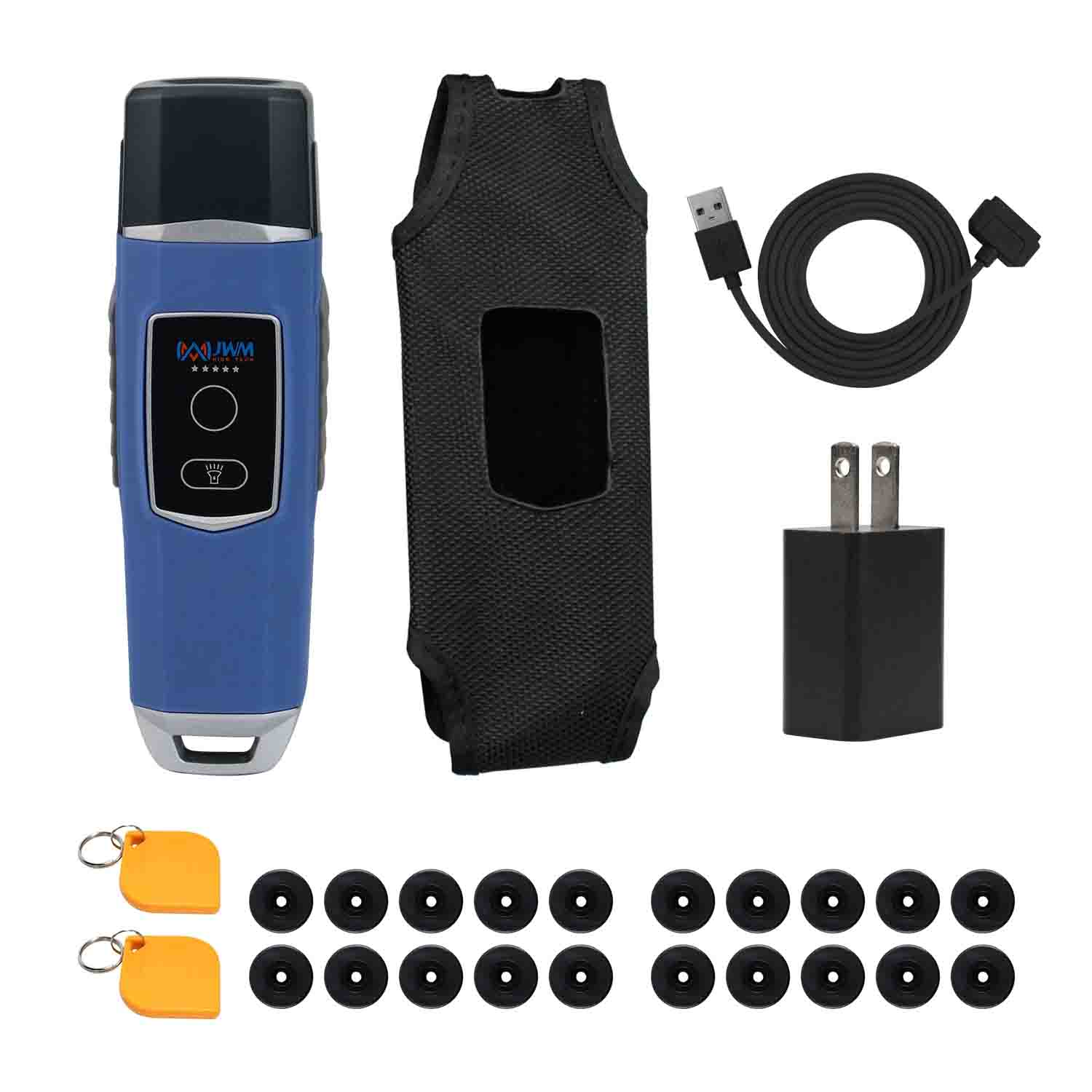 JWM Guard Tour Patrol System con linterna, equipo de patrulla de seguridad RFID IP67 con Software gratuito en la nube