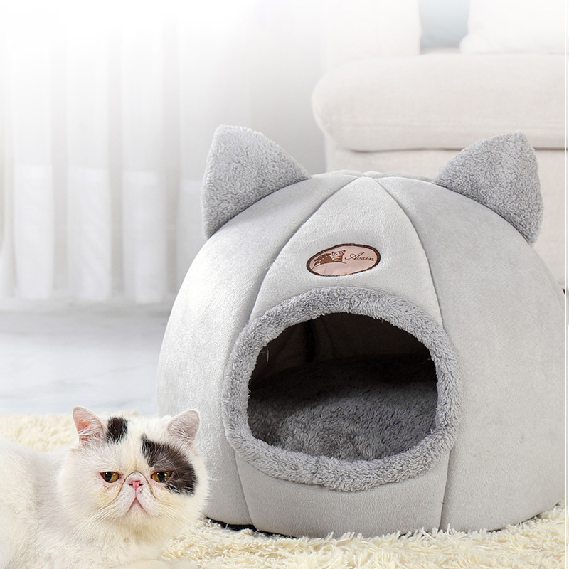 暖かいマルチシェイプペットネスト猫が大好きな多目的猫ベッドペットレストホームポータブル猫砂お手入れ簡単