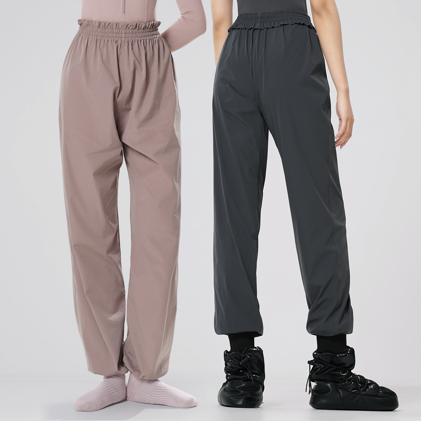 Pantaloni casual da balletto da donna Pantaloni sportivi da corsa atletici Ragazze adolescenti Pantaloni traspiranti in nylon ad intensità leggera per la danza