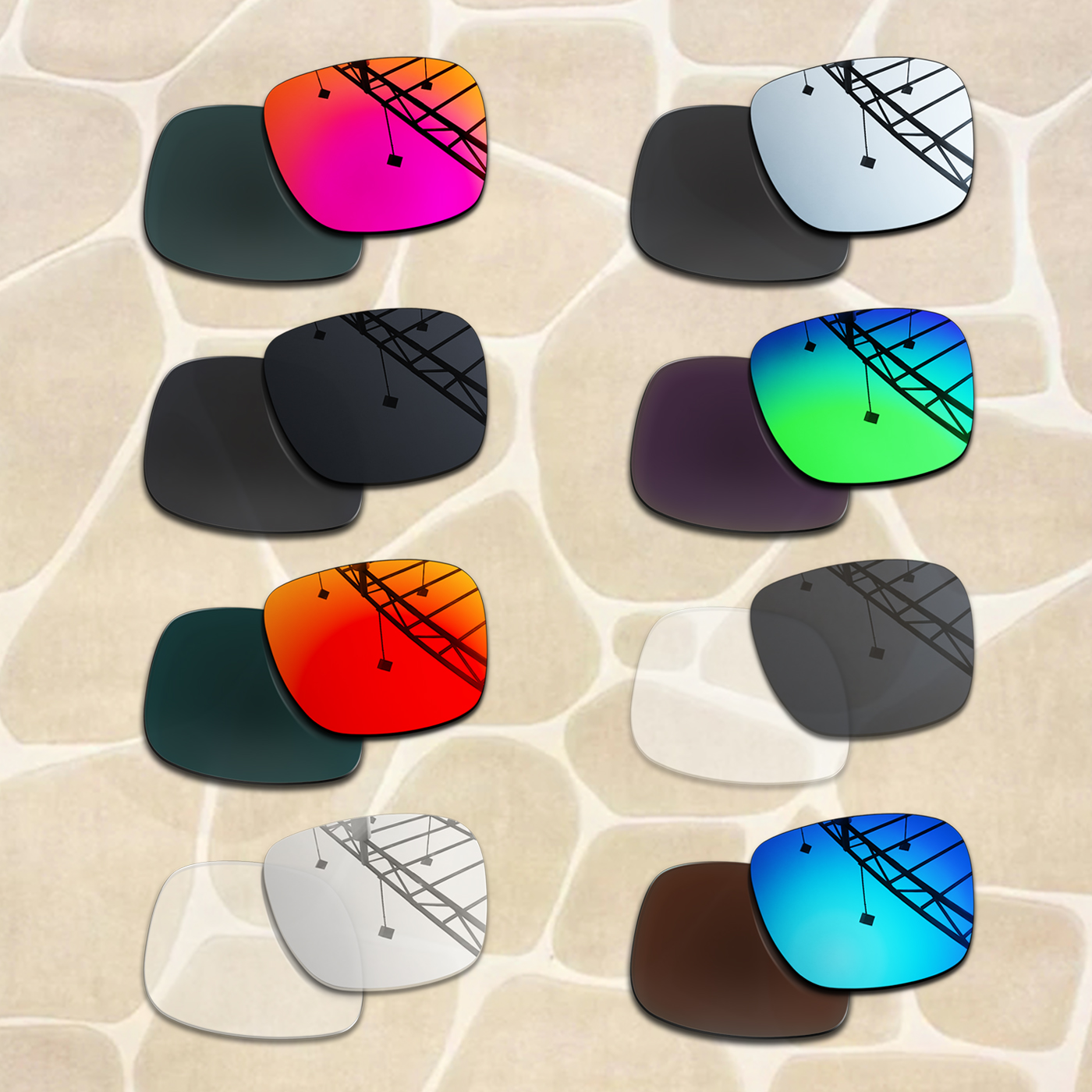 Wholesale Replacement Lenses for Meta Wayfarer(Gen2) RW4012 53mm Sunglasses Frame Anti-Scratch