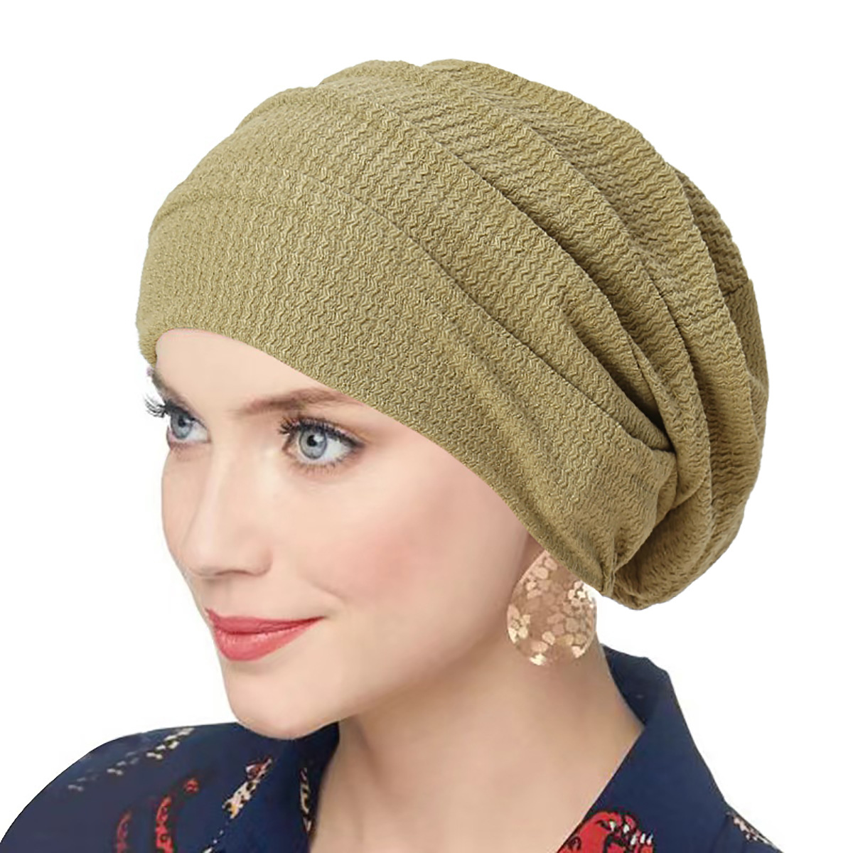 Moda crinkle feminino cor sólida hijab turbante macio elástico indiano bonnet cabeça envoltório lenço quimioterapia boné