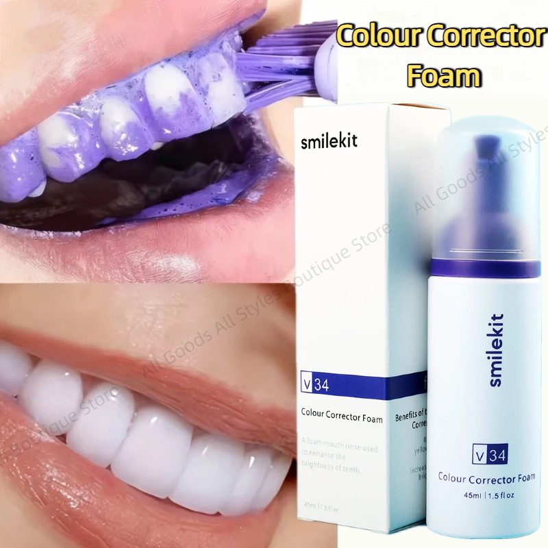 45ml Smilekit Paarse Tandmousse Verwijdert Tandsteen Schone Mondhygiëne 30ml Smileease Frisse Adem Whitening Tandenverzorgingsproducten