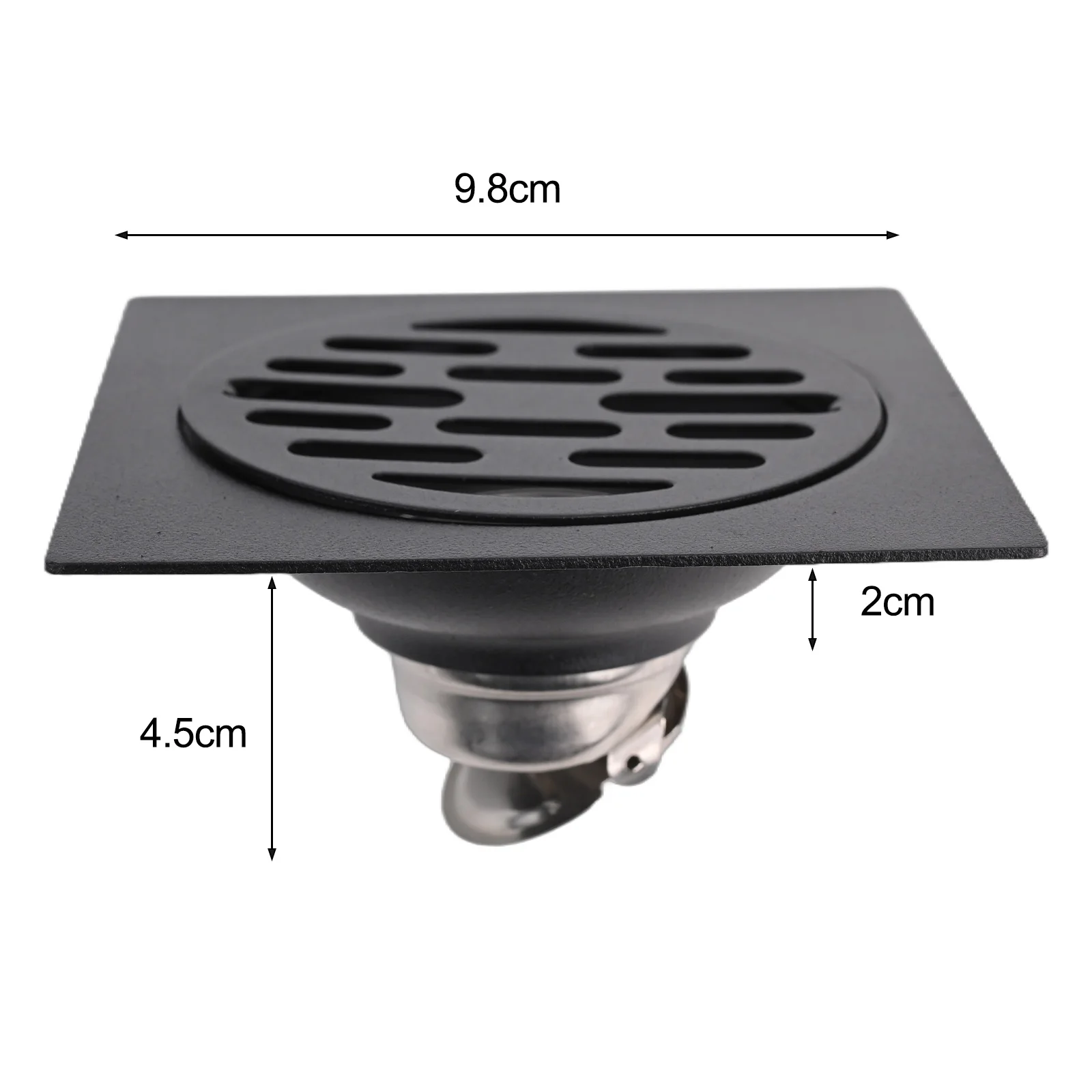 304 Stainless Steel Floor Drain Backflow Preventer For Bathroom Advanced Control Water Discharge And Seal Mechanism