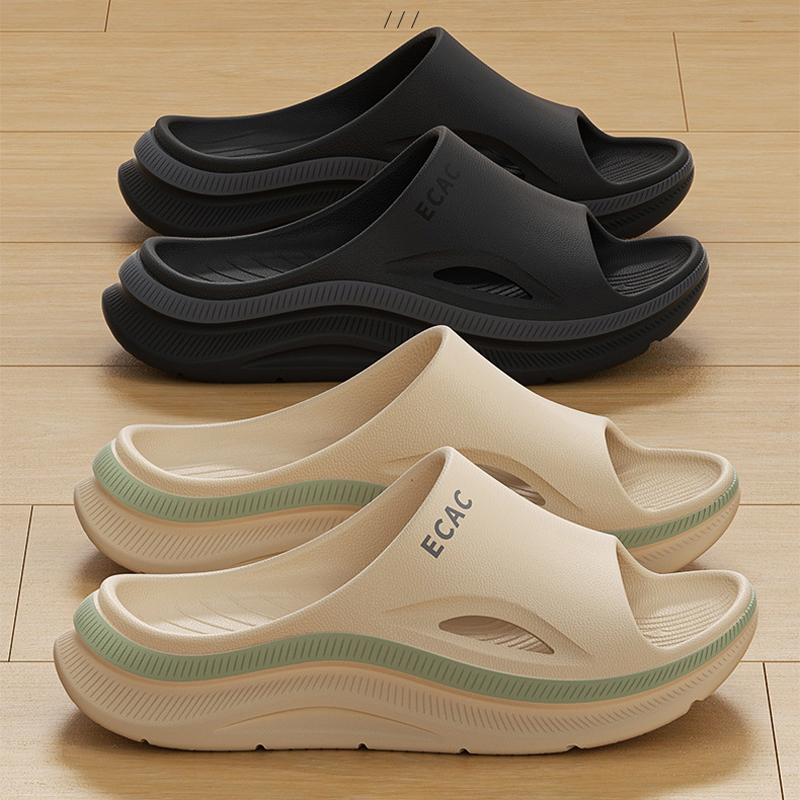 Sandal Rumah Wanita Platform Cloud Summer Sandal Pria Flip Flop Pantai Anti Selip Sepatu Olahraga Rumah Sneaker Karet Wanita Pria Tebal