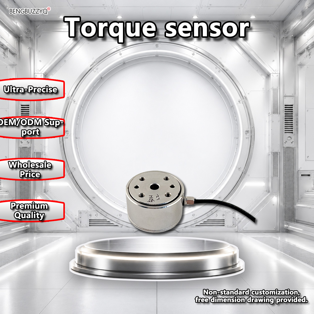Высокоточный фланцевый датчик крутящего момента BENGBUZZQY Mini (5 Нм, 10 Нм, 20 Нм, 50 Нм, 100 Нм) для промышленности