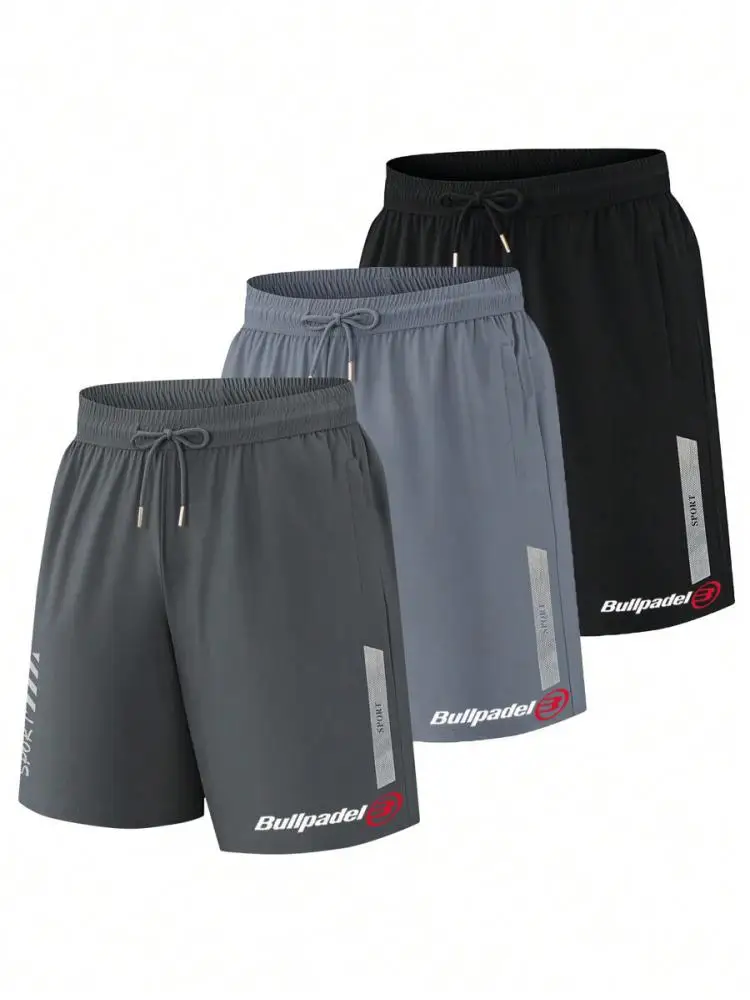 BULLPADEL, pantalones de playa de verano para hombre, pantalones cortos informales transpirables para hombre, pantalones deportivos de baloncesto, pantalones de bádminton, pantalones cortos de tenis