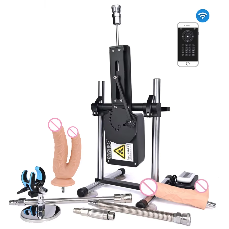 RUWE BEESTEN 180 °   Instelbare Automatische Sexmachine Liefdesmachine met APP & Draadloze Besturing, Krachtige Aanpasbare Positie Adult Toy