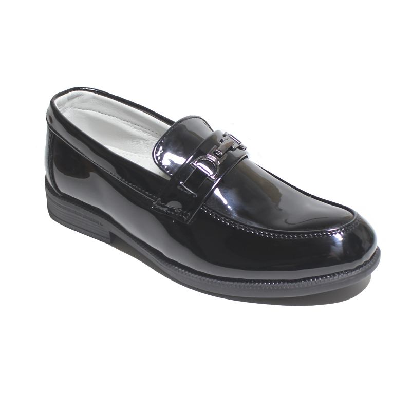 Sepatu pantofel kulit imitasi untuk anak laki-laki, sepatu selop kulit imitasi untuk anak laki-laki, sepatu pernikahan kasual Musim Semi dan Gugur ukuran EUR 25-38