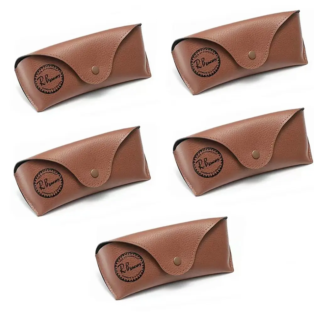 1/2/3/5/10 PCS Leather Soft Eyeglass Case For Men Women Glasses Box Bag Protector Case Accessories