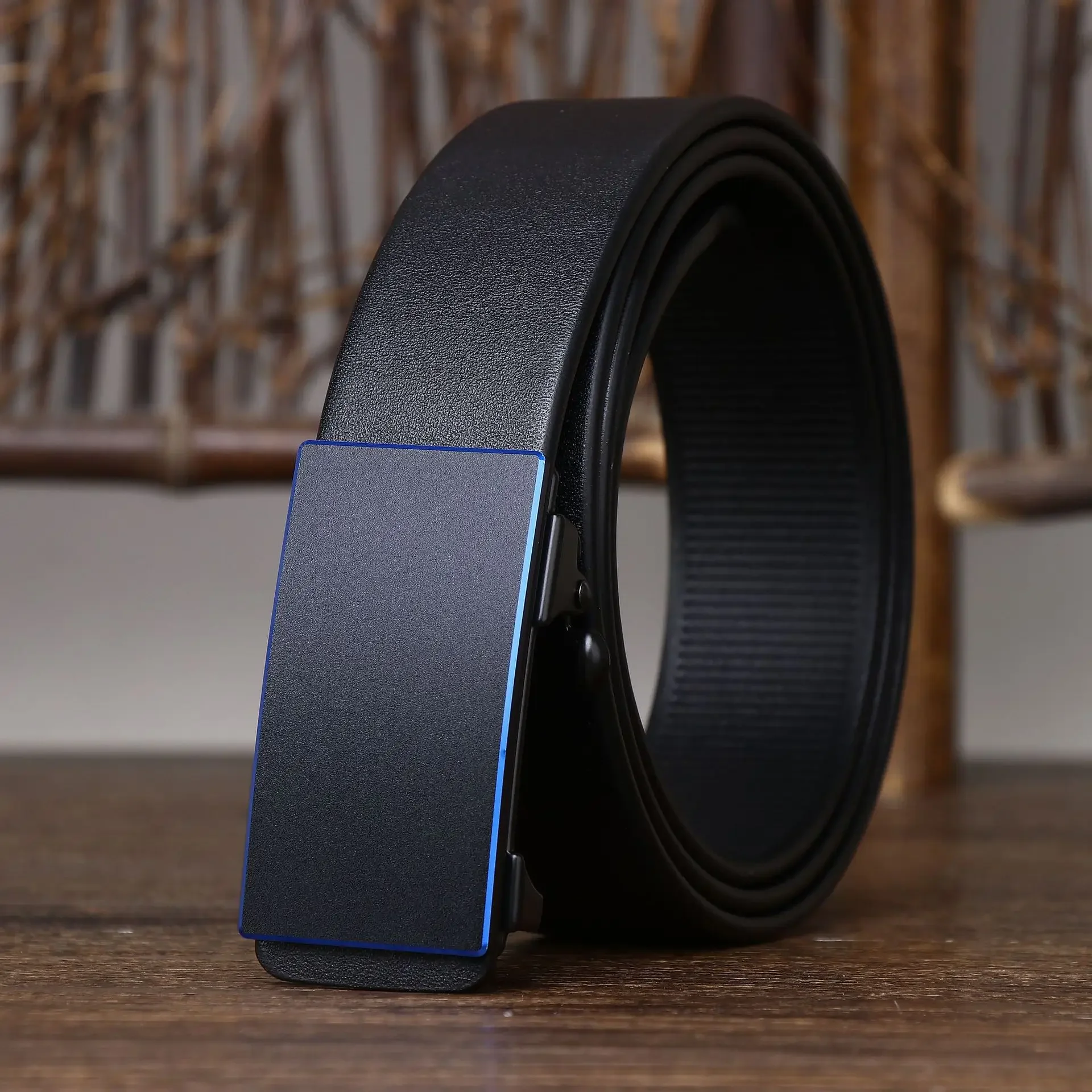 3.5 CM Dikke Koeienhuid Lederen Jeans Riem Business Tandeloze Automatische Gesp Riem Mannen Hoge Kwaliteit Luxe Mannelijke Riem Cintos