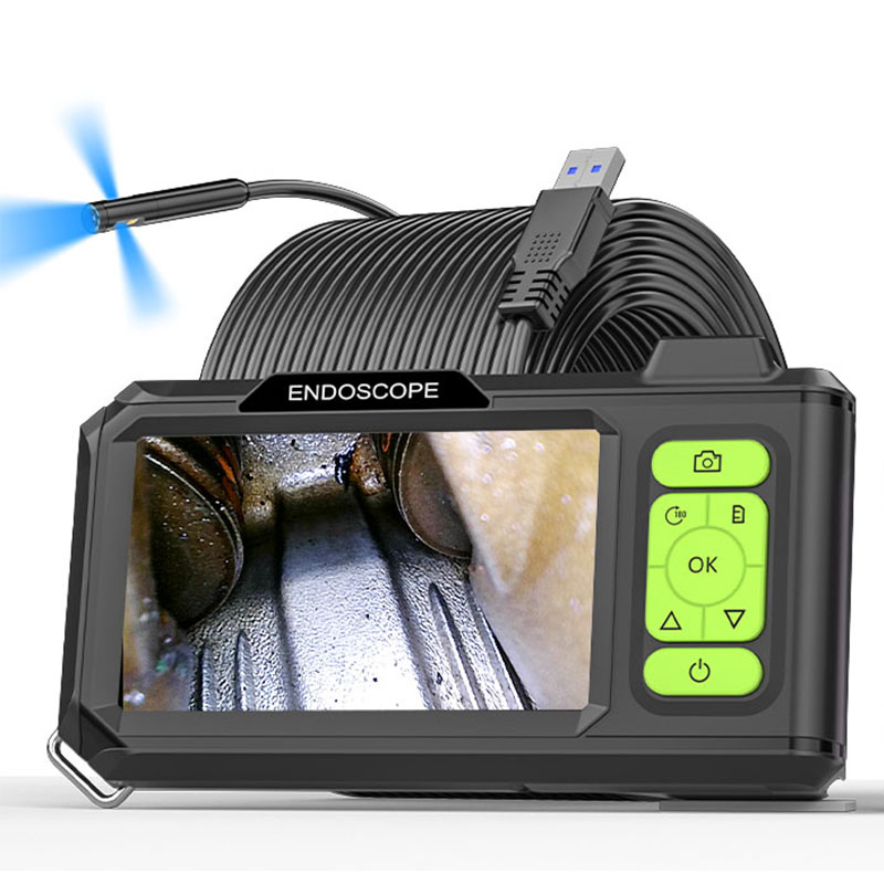 工業用内視鏡 4.3 インチ IPS スクリーンオートフォーカスカメラ HD1080P シングルデュアルトリプルレンズ USB プローブ車検ボアスコープ LED
