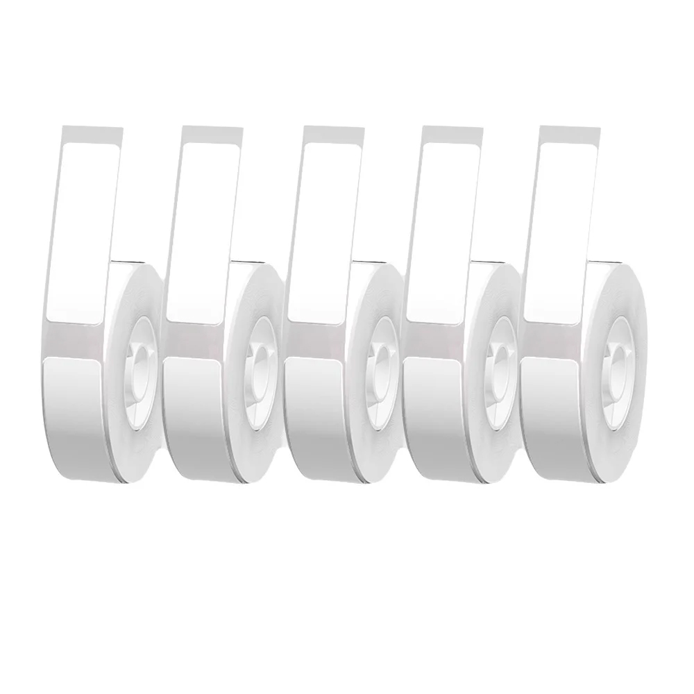 5 pz 12mm x 40mm Bianco Gap Etichetta di Carta adatta per P12 P15 Phomemo D30 Q30 Stampante Impermeabile Autoadesiva stampante termica adesivo