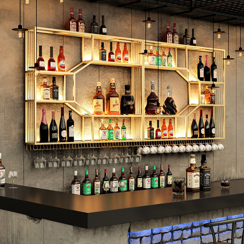 Stołówka Bar Meble ścienne Liquor Szafka do salonu Luksusowa lodówka Vino Szklane witryny do kolekcji Stojak na wino Zestaw do domu