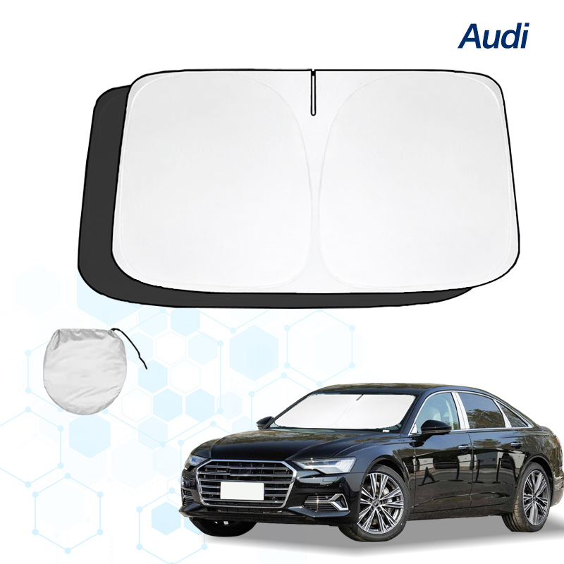Untuk Audi A6 C5 C6 C7 2004-2024 kaca depan pelindung sinar matahari penutup sinar matahari pelindung lipat blok sinar UV menjaga pendingin mobil