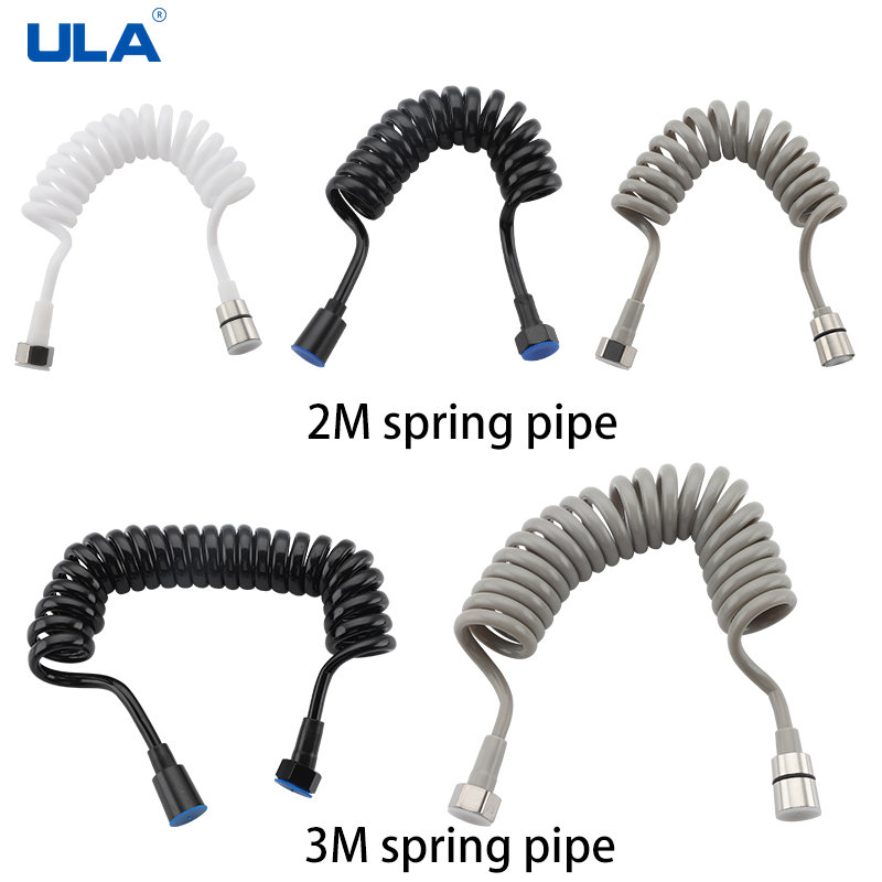 สแตนเลสสตีลยืดหยุ่นท่อสายฝักบัว Universal EXTENSION Hand Sprayer ท่อฤดูใบไม้ผลิ Tube Bidet อุปกรณ์เสริม