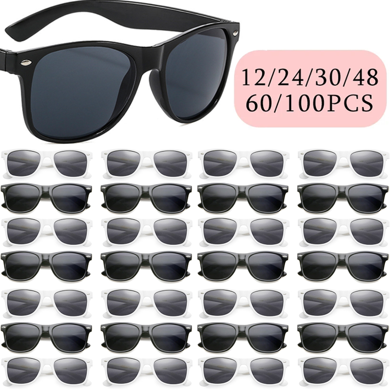 Square Sunglasses Bride and Groom Shower Bridesmaid Gifts Wedding Supplies Bachelorette Party Gift Rice Nail Sunglasses