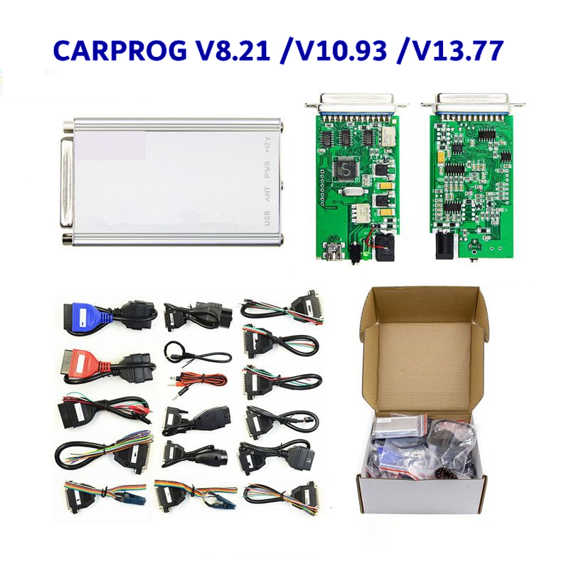 Программатор CARPROG V13.77, онлайн-версия, полный комплект CarProg 8,21 V10.05, все программное обеспечение, инструмент для ремонта автомобиля