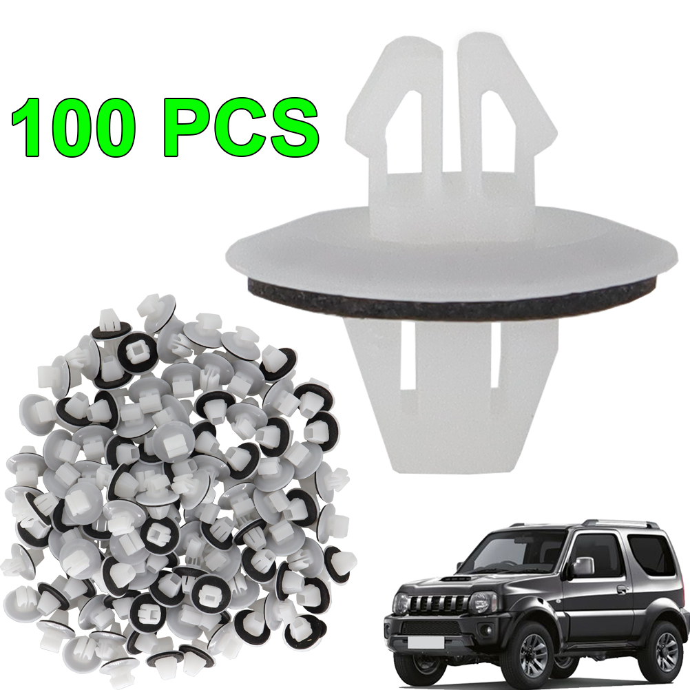 100 stks/set Auto Montage Molding Houder Trim Clips Voor Suzuki Jimmy Vitara SX4 Swift Toyota Corolla RAV4 OE #   77553-65D10