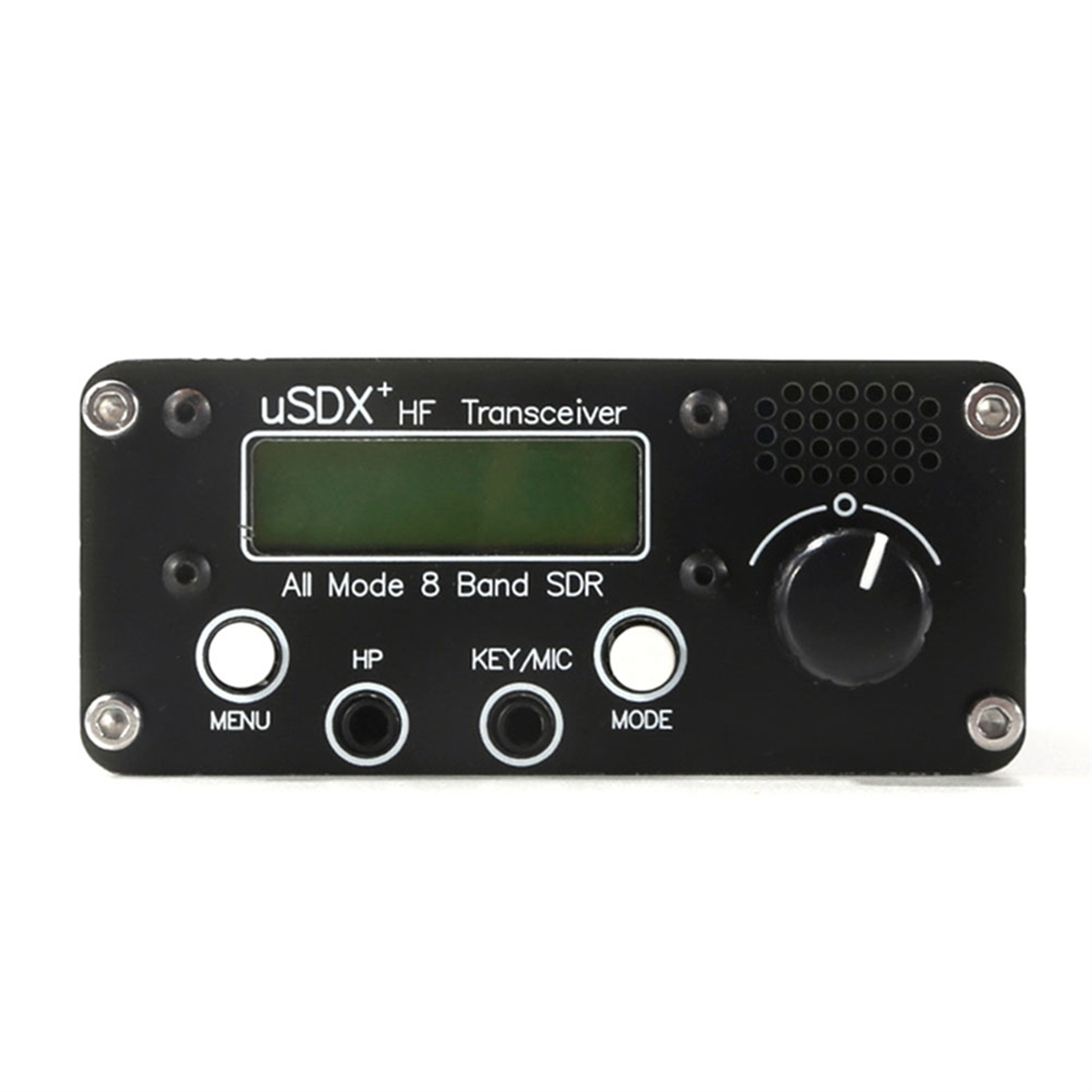 Baru 3C-USDR USDX + Plus V2 8-Band SDR Transceiver HF SSB QRP LCD dengan Tampilan Speaker Mikrofon HF Transceiver dengan Steker AS