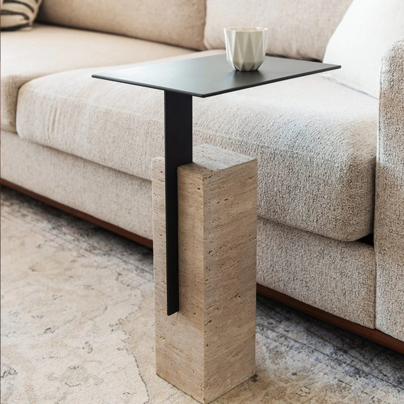 Sofa Side Table Marble Bedside Table Luxury Corner Natural Nordic Living Room Designer Simple Light Table