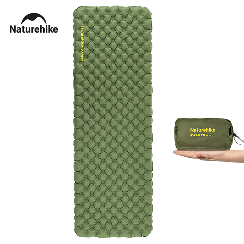 Naturehike kasur berkemah luar ruangan, kasur berkemah bantalan tidur udara pantai lipat ultra-ringan bernilai R 2024 derajat 4.6