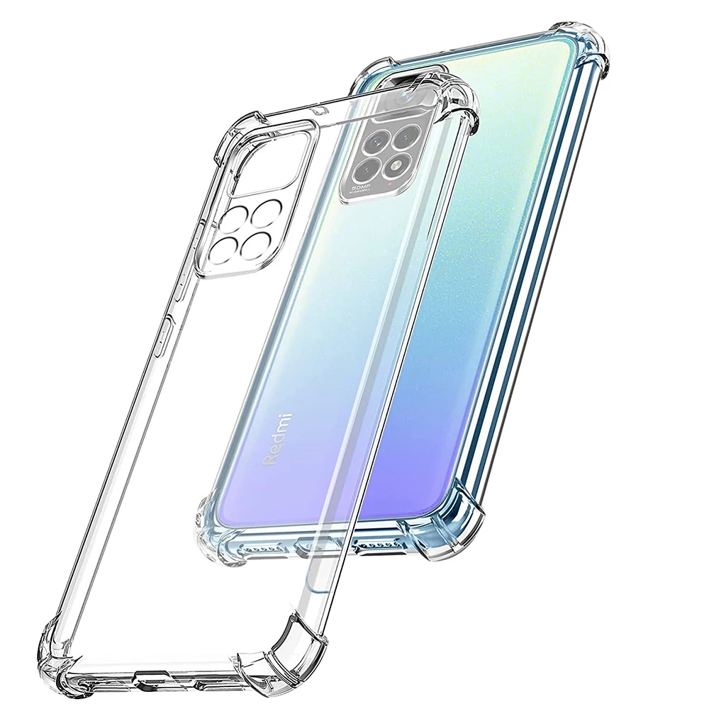 Schokbestendig Siliconen Zacht Voor Xiaomi Redmi Note 14 10 10s 11 11S 11T 12 13 Pro Plus 4G 5G Case Clear Dunne Achterkant